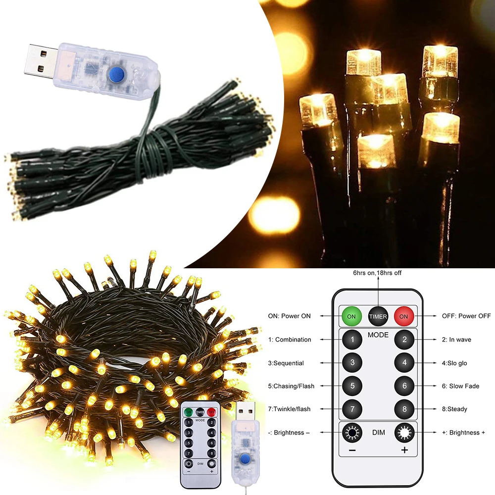 Waterproof Mini String Christmas Lights 100 LED - Image 7