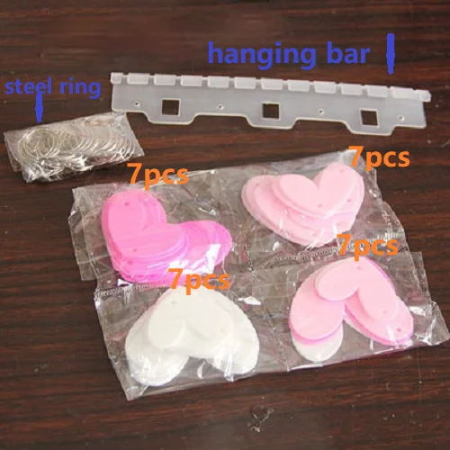 Rose Heart Pink Beaded Curtains - Image 2