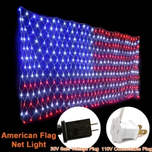 American Flag Christmas Lights