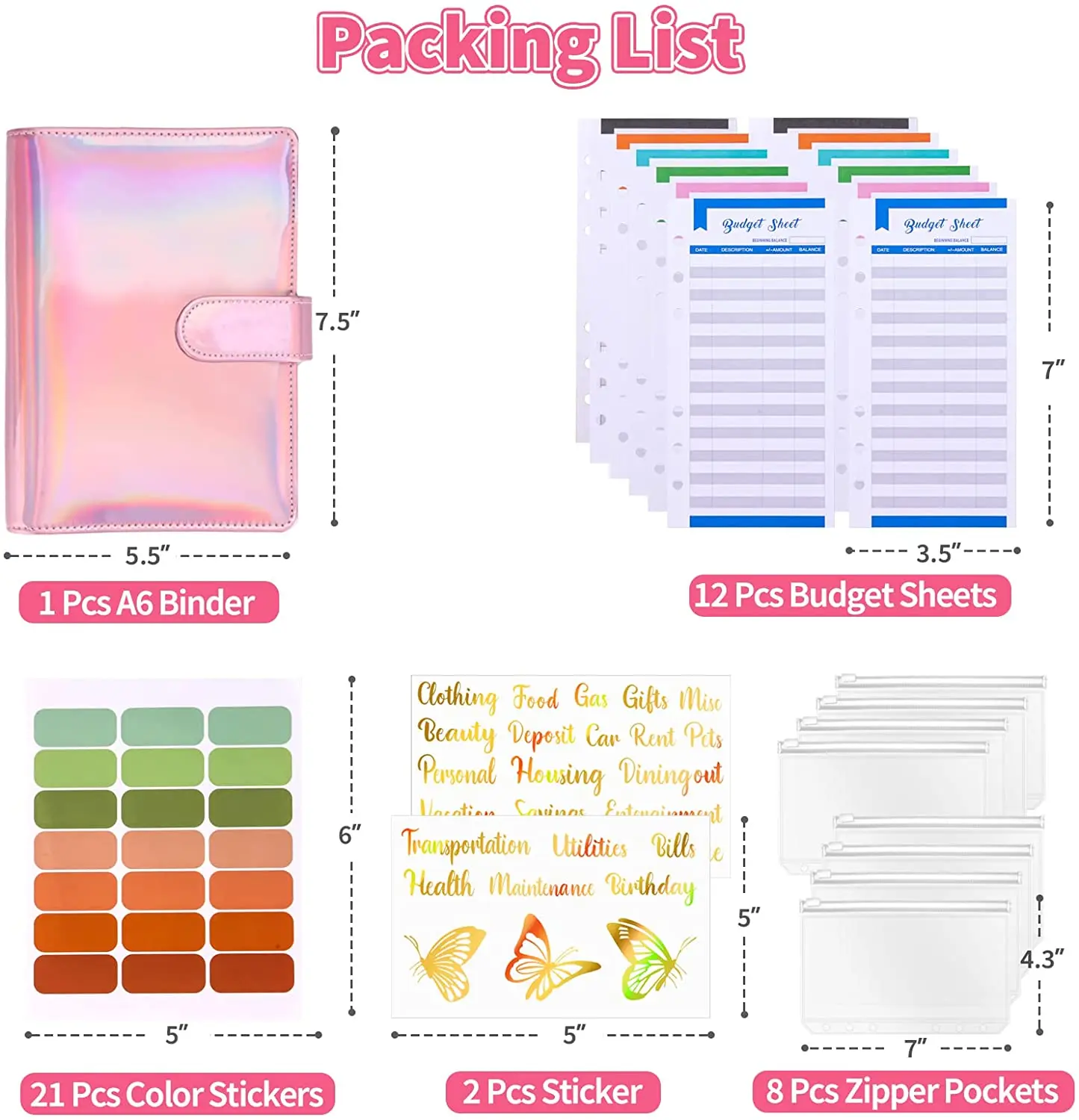 A6 Binder for Cash Envelopes and Budget Planner - Image 27