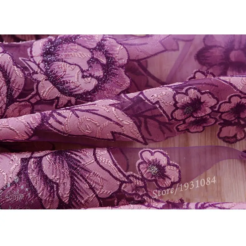 Luxury Purple Beaded Curtains - Image 4