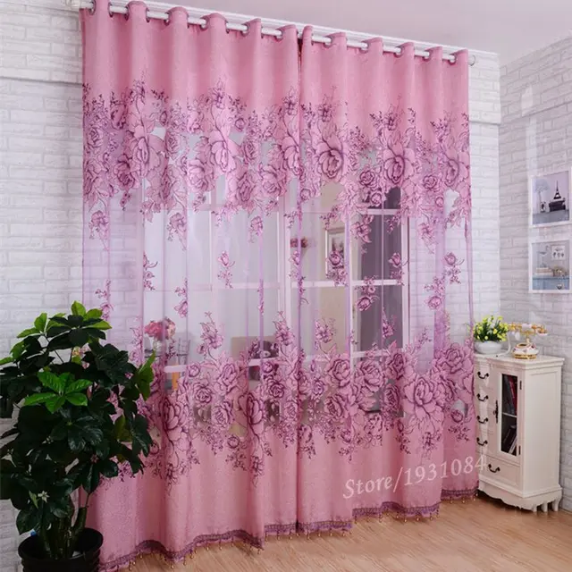 Luxury Purple Beaded Curtains - Image 3
