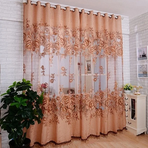 Luxury Purple Beaded Curtains - Image 2