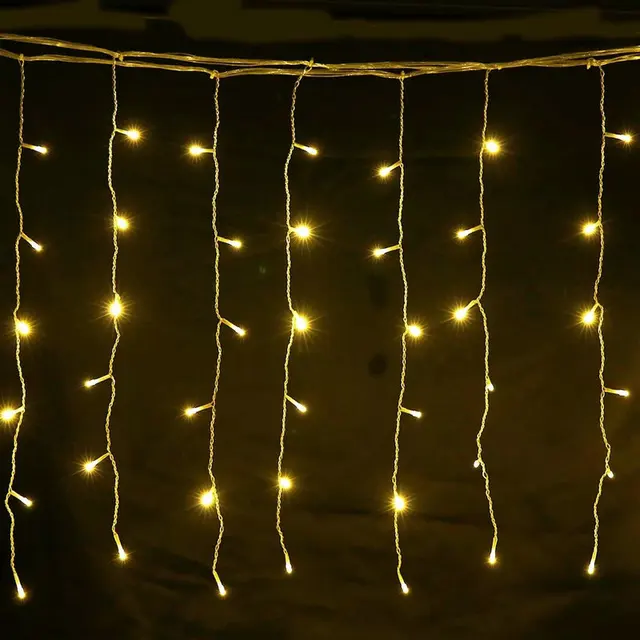 10 pcs Linkable Christmas Lights Curtain - Image 2