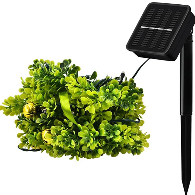 24 LED Outdoor Christmas Wreath with Solar Lights - Image 2