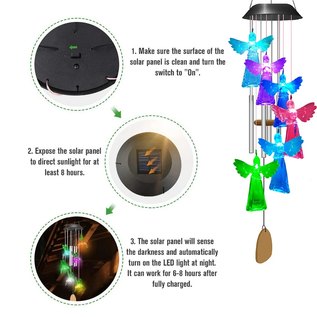 Indoor Solar Powered Chimes - Image 4