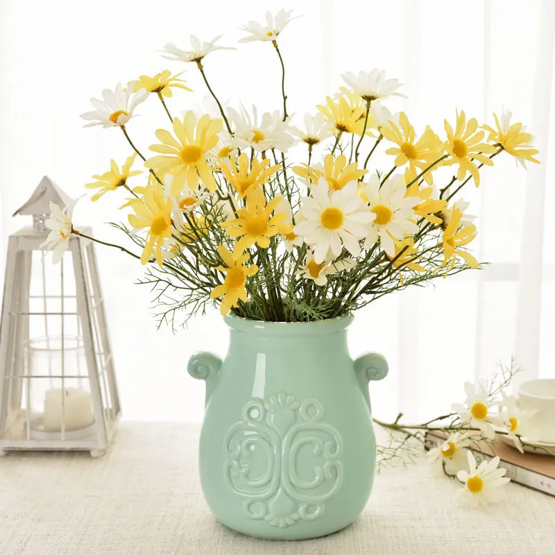 Artificial White Silk Daisies Flowers - Image 10