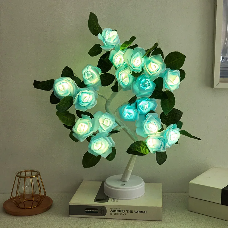 24 LED Rose Flower Tree with Lights Lamp - Image 8
