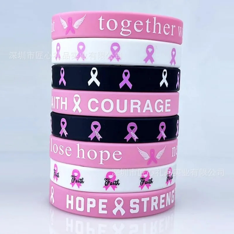 4 to 64pcs Breast Cancer Wristbands Unisex - Image 7