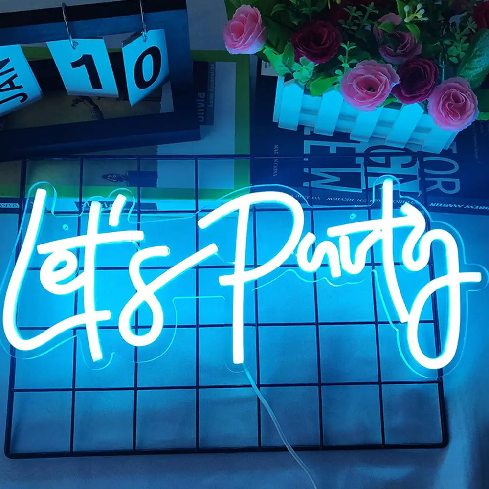 Let's Party Art Deco Neon LED Signs - Image 9