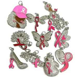 10 Pcs per Lot Breast Cancer Jewelry
