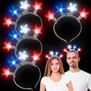 2pcs 4th of July Lights Party Decoration Headband