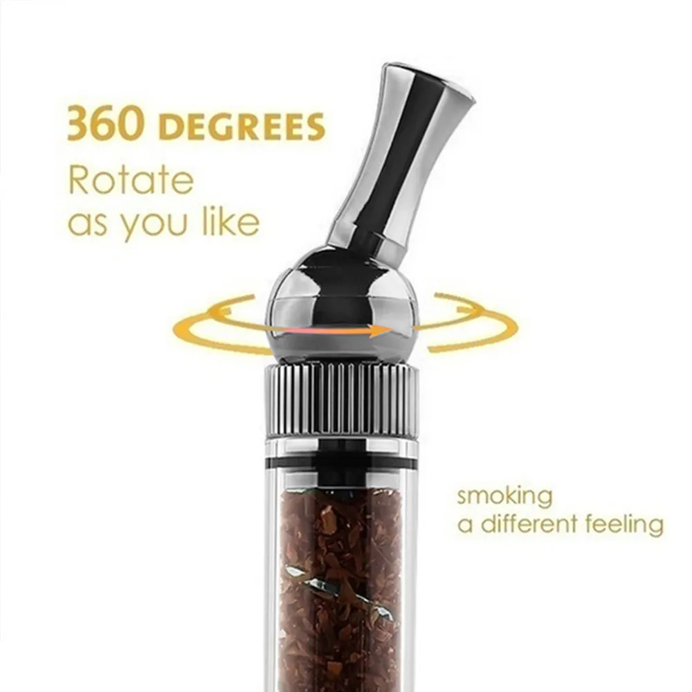 Portable Easy-To-Clean Twisted Glass Blunt Pipe - Image 9