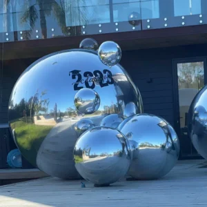 Inflatable Big Silver Balls