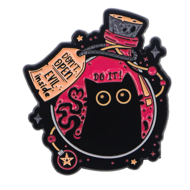 Cute Black Cat Pins - Image 2