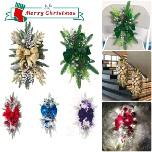 LED Wreath Teardrop Christmas Lights Swag