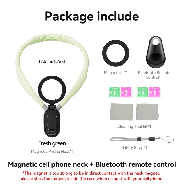 TELESIN Magnetic Neck Mount for Phones - Image 2