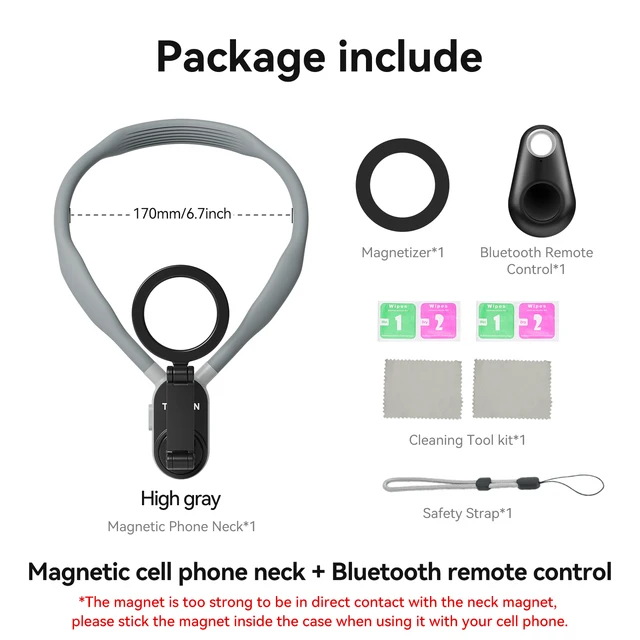 TELESIN Magnetic Neck Mount for Phones - Image 4