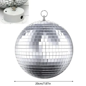 JCDG Mirror Disco Ball Big Stage Light Rotating Glass