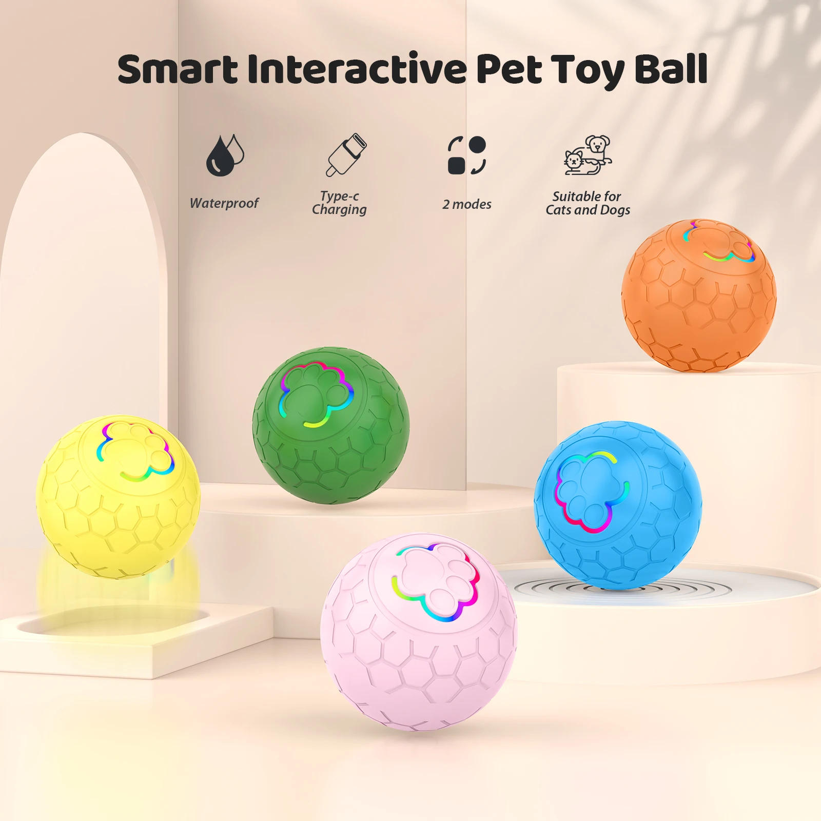 Color Dog Smart Toy RC Ball - Image 3