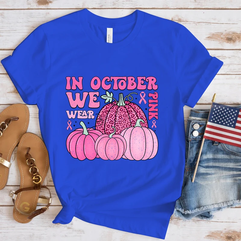 Fashion Breast Cancer T Shirt for October - Image 16
