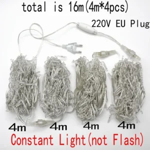 Bright Lights Christmas Lights 192 LED 8M Curtain