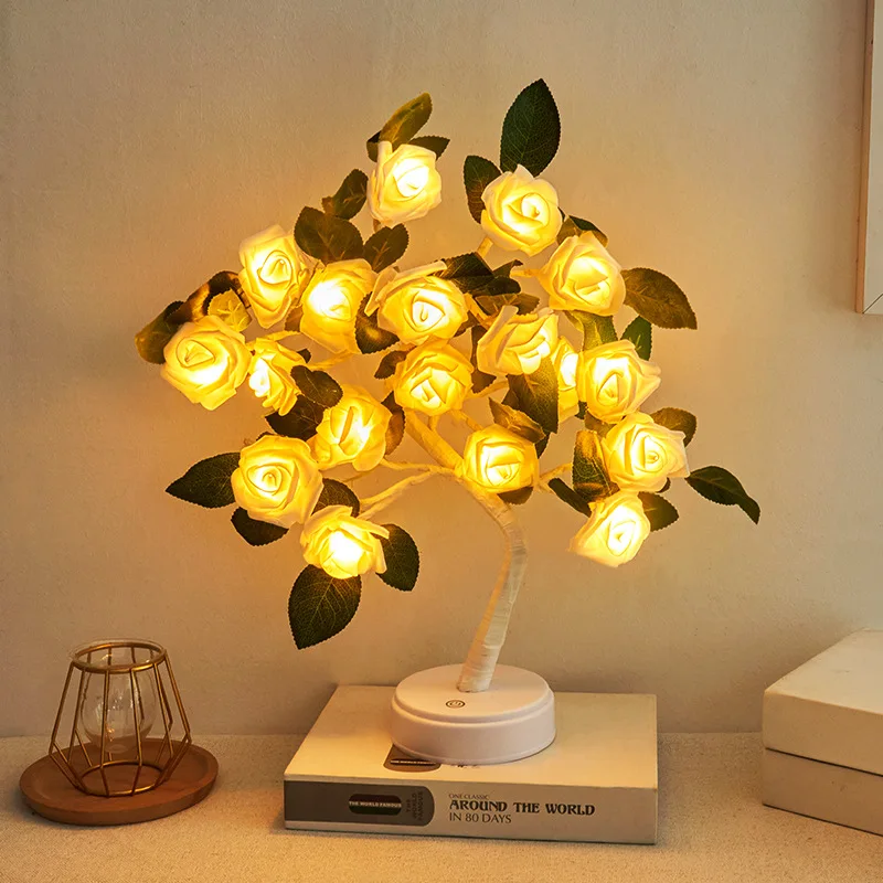 24 LED Rose Flower Tree with Lights Lamp - Image 10