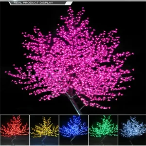 Outdoor LED Artificial Christmas Cherry Blossom Tree