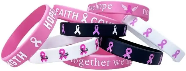 4 to 64pcs Breast Cancer Wristbands Unisex - Image 3