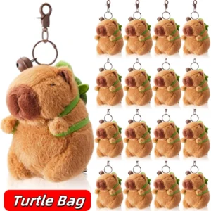 Capybara Plush Keychain Toy | Cute Stuffed Animal Keychain for Backpack & Gifts