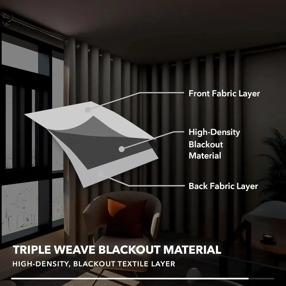 Deconovo Extra Large Giant Curtains - Image 6