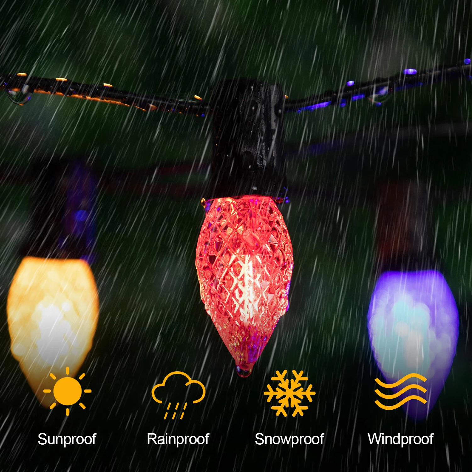 RGB C7 LED Garland Christmas - Image 4