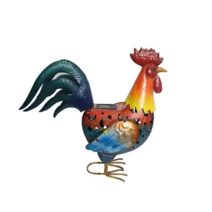 Outdoor Rooster Solar Light Decor
