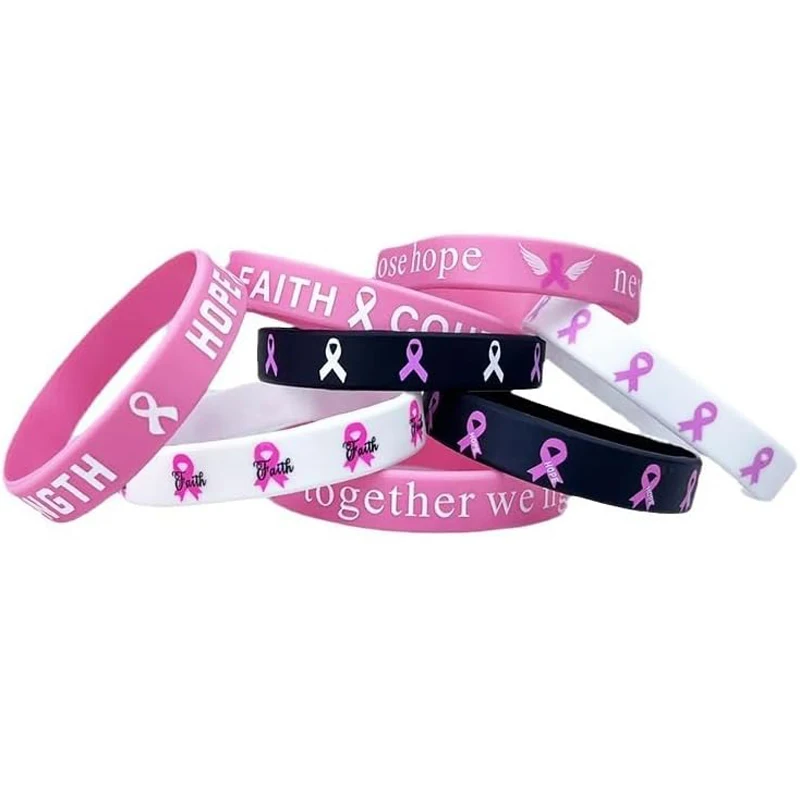 4 to 64pcs Breast Cancer Wristbands Unisex - Image 9