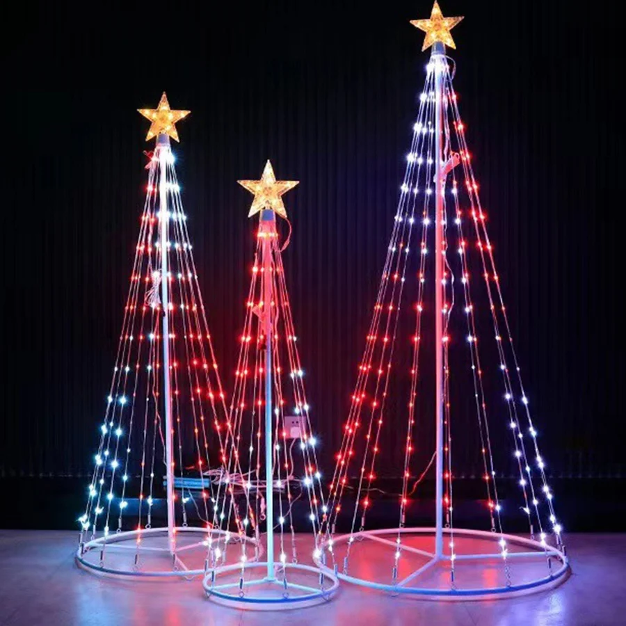 2.1M RGBIC APP Control Christmas Tree Halo Lights - Image 5