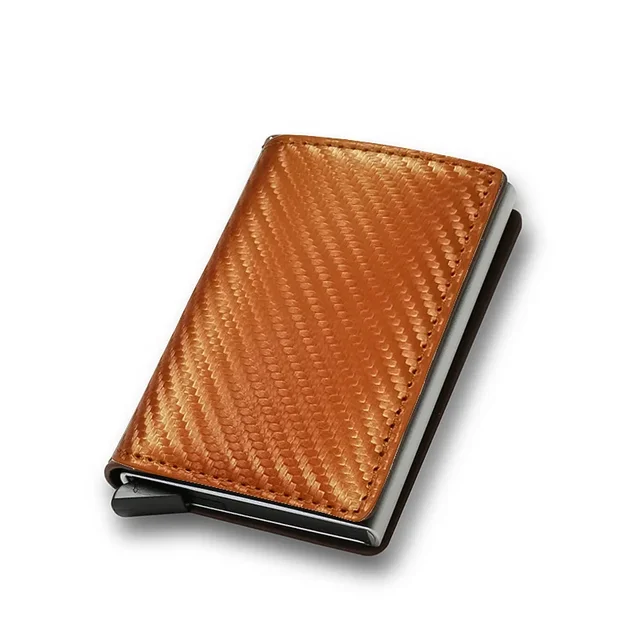 Vintage Brown Leather RFID Card Holder Wallet - Image 16