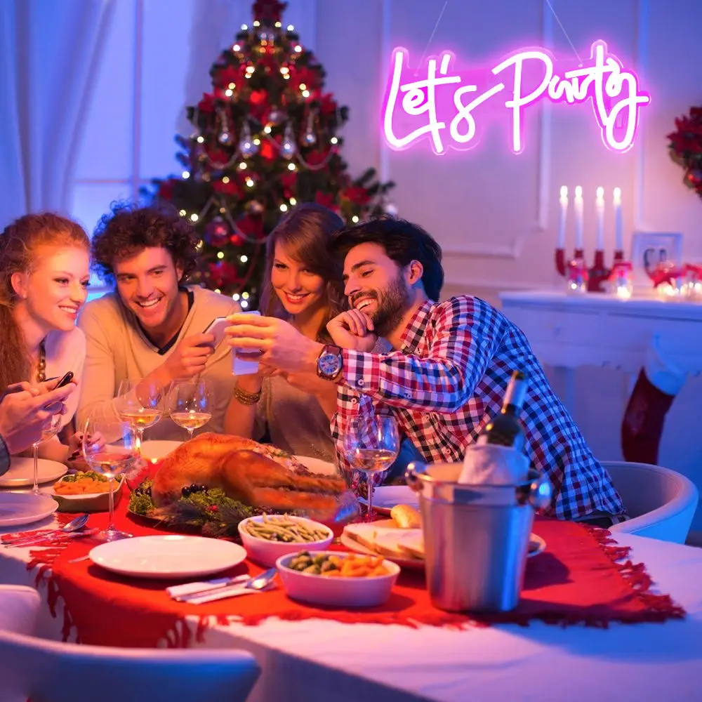 Let's Party Art Deco Neon LED Signs - Image 6