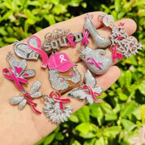 10 Pcs per Lot Breast Cancer Jewelry