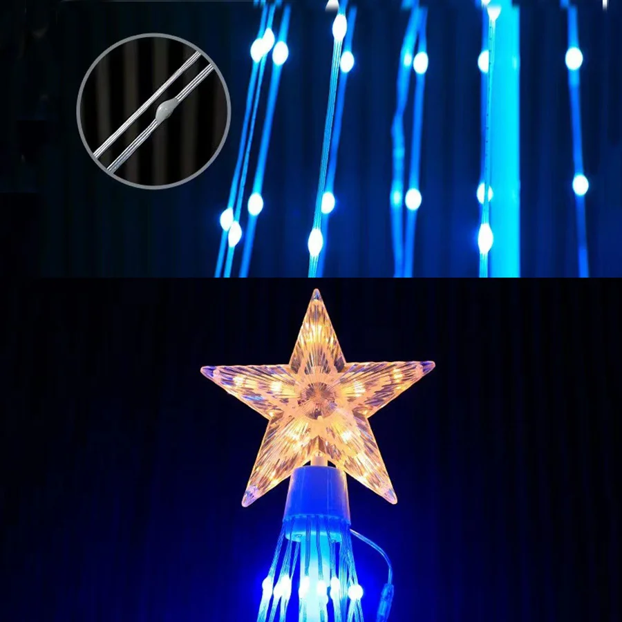 2.1M RGBIC APP Control Christmas Tree Halo Lights - Image 4