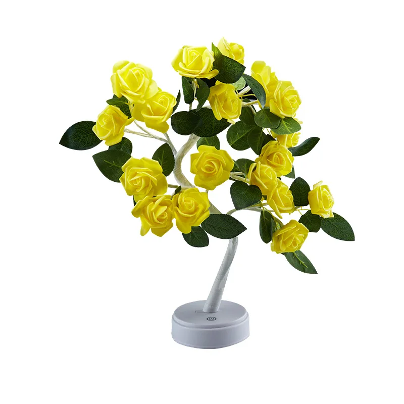 24 LED Rose Flower Tree with Lights Lamp - Image 6