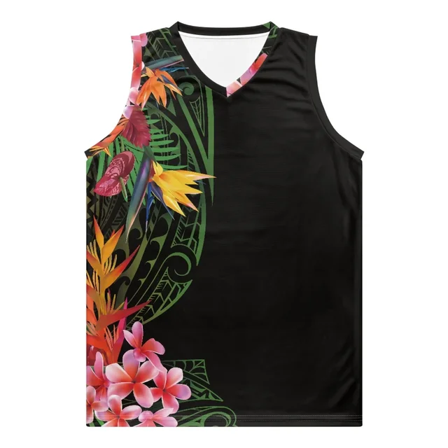 Polynesian Tribal Basketball Jerseys with Guam Designs - Image 2