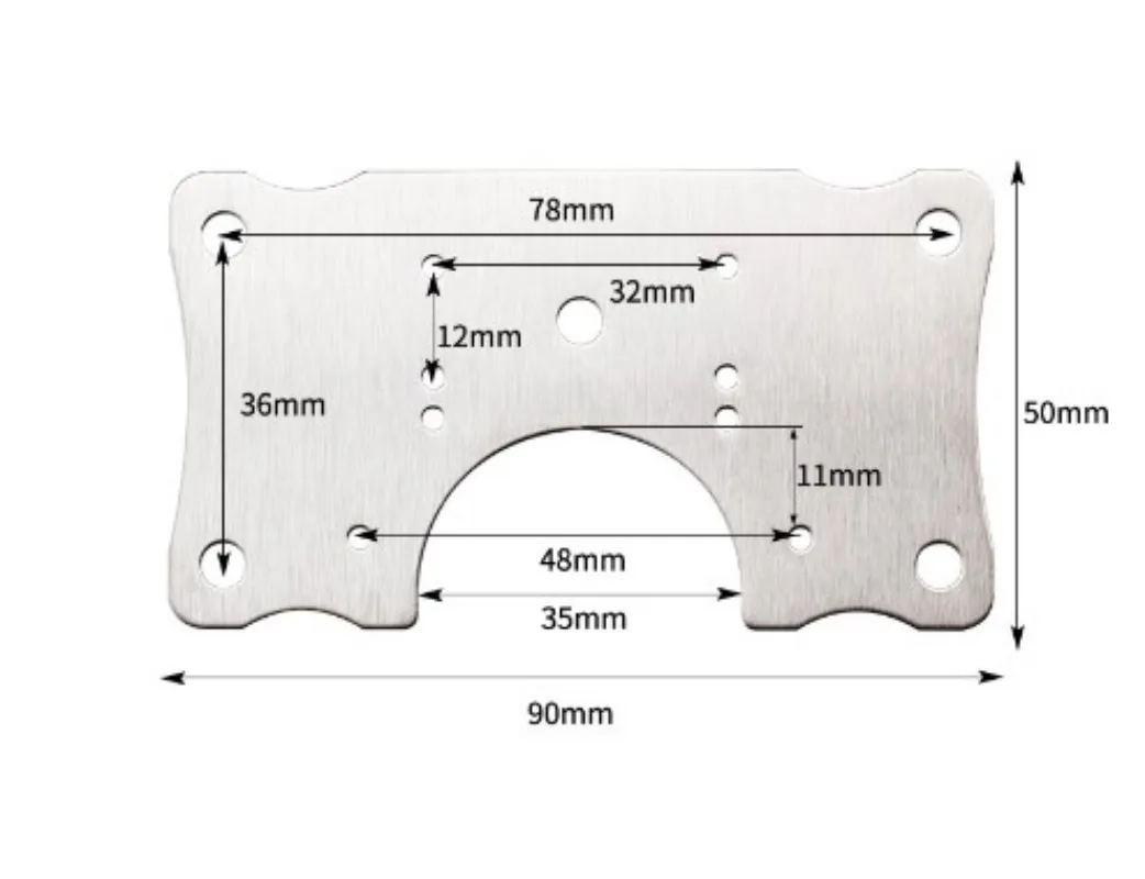 Stainless Steel Cabinet Hinge Repair Plate - Image 2