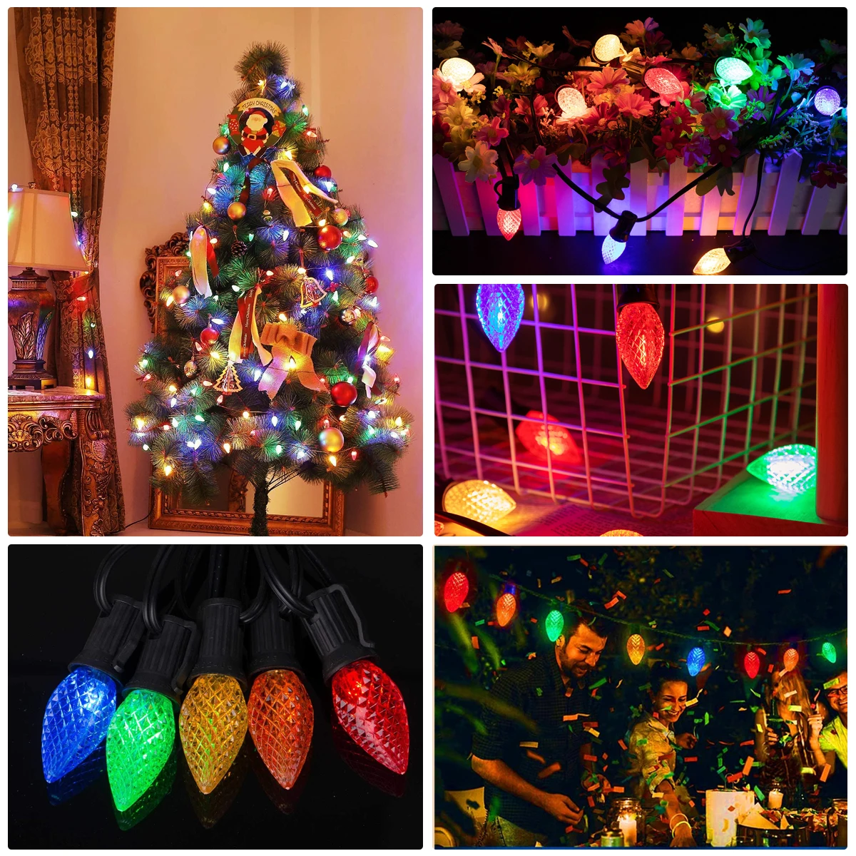 Strawberry C7 Garland LED Christmas Lights - Image 10