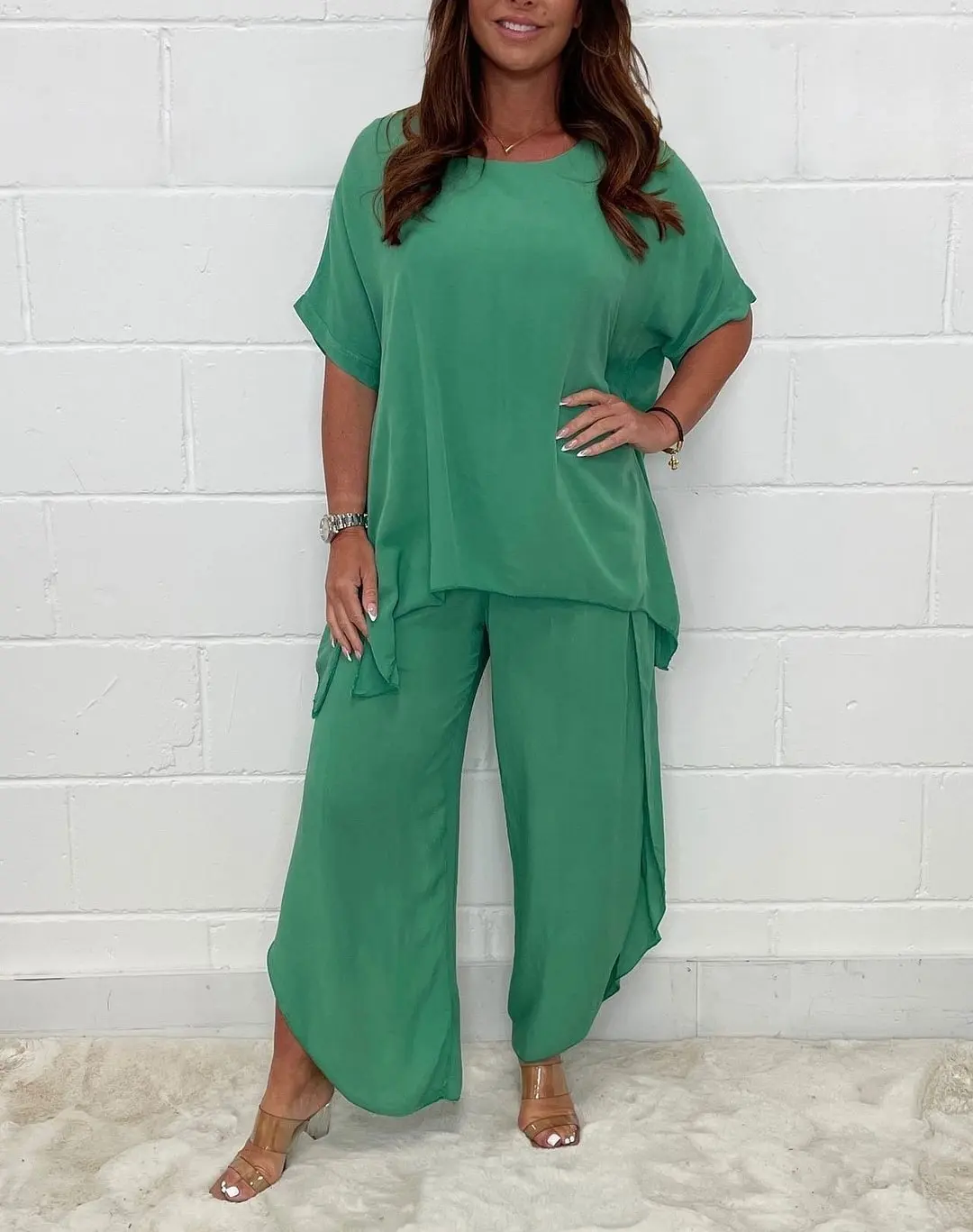 Floaty 2 Piece Sleeve Trouser Set - Image 14