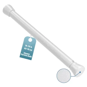 28 To 48 and 33 To 59 inch Black White Drill-Free Adjustable Rods