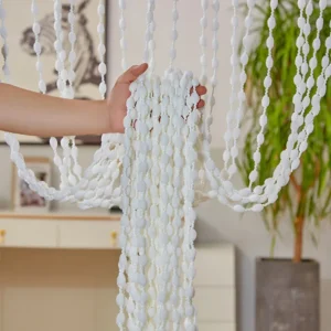 1 X 2M White Fringe Curtain