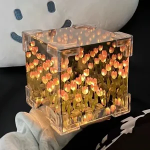 Creative DIY Forever Tulip Flower Cube