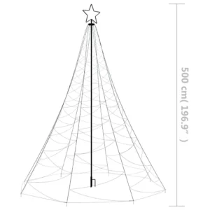 LED Christmas Light Pole Decoration 1400 LEDs