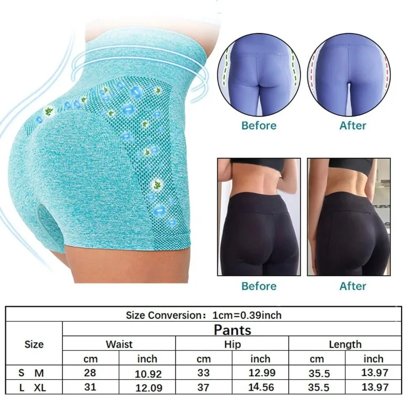 Ion Shaping Shorts Comfort Breathable Fabric Contains Tourmaline Fabric - Image 7