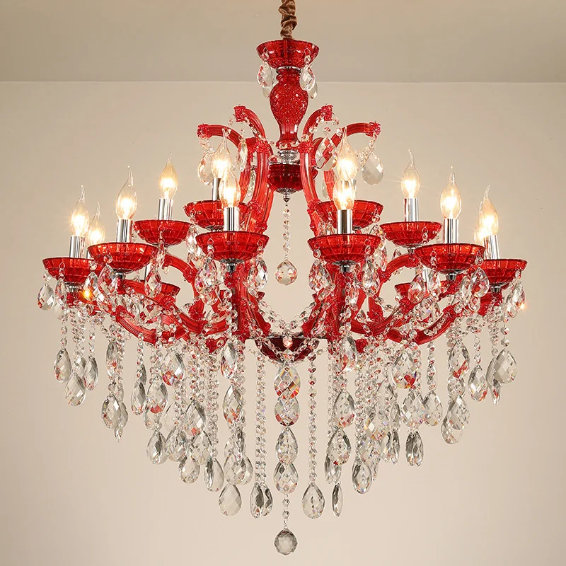 Crystal Pink Chandelier - Image 6